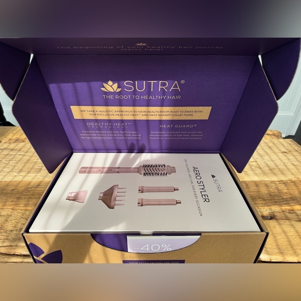 NEW IN BOX Sutra Aero Styler ~ Pink ~ Never opened! Giftable! - Picture 7 of 8